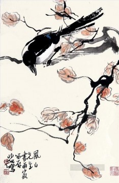 中国 Painting - 古い中国の枝の徐北紅パイ